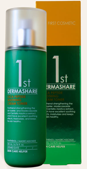 DermaShare First CICA Peptide Soothing Cream Toner